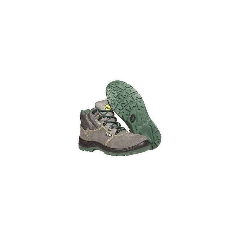 BOTA PIEL SERRAJE S1P SRC GRIS