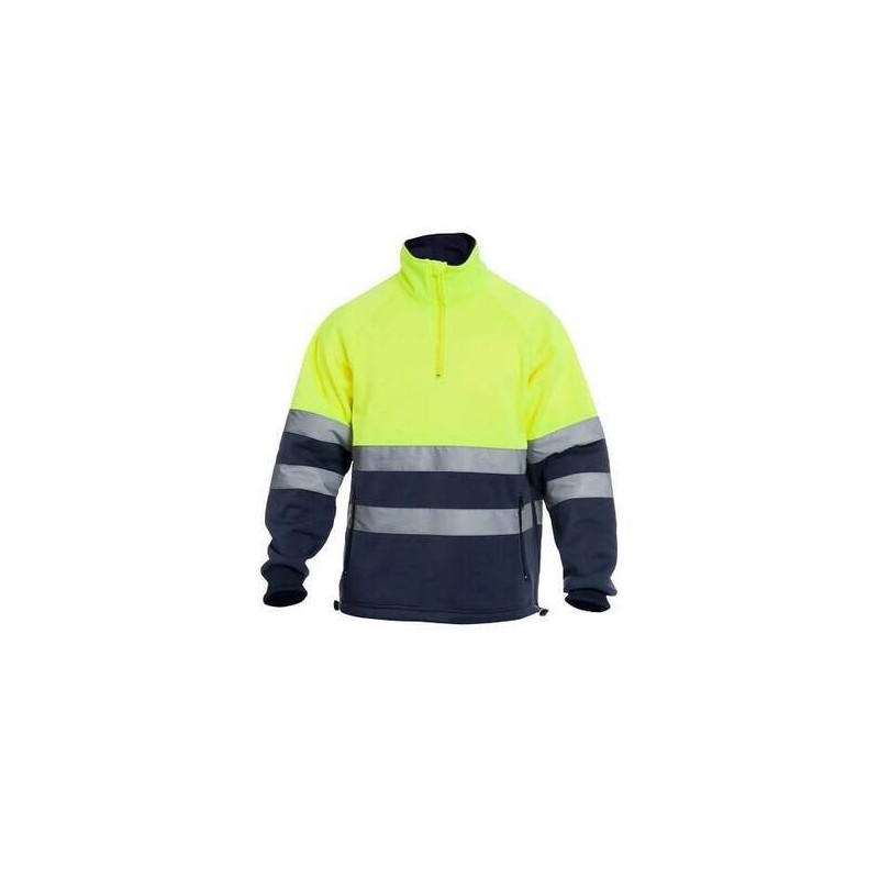 SUDADERA COMBINADA C/CREMALLERA A.V. MARINO/AMARILLO