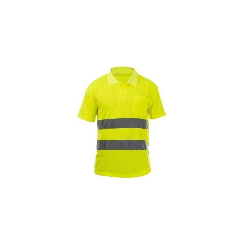 POLO M/CORTA 1B. CLIFF ALTA VISIB-EN471 AMARILLO FLUOR