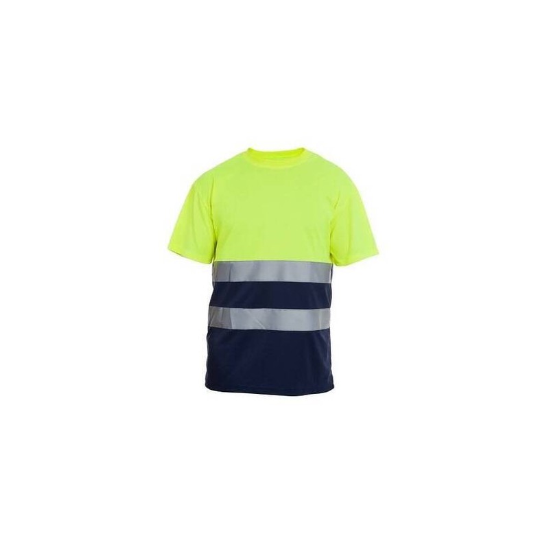 CAMISETA COMBINADA M/C HILL A.V. MARINO/AMARILLO