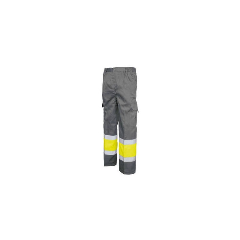 PANTALON MULTI.COMBINADO AV-471 GRIS/AMARILLO