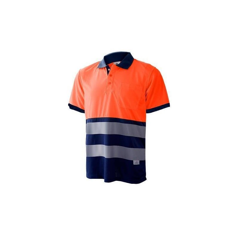POLO M/C 1BOLS.COMBINADO AV.EN 471-MARINO/NARANJA