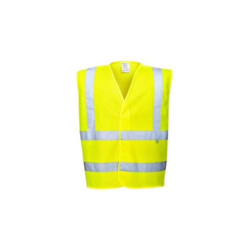 CHALECO IGNIFUGO ANTIESTATICO EN ISO 14116 AMARILLO ALTA VISIBILIDAD