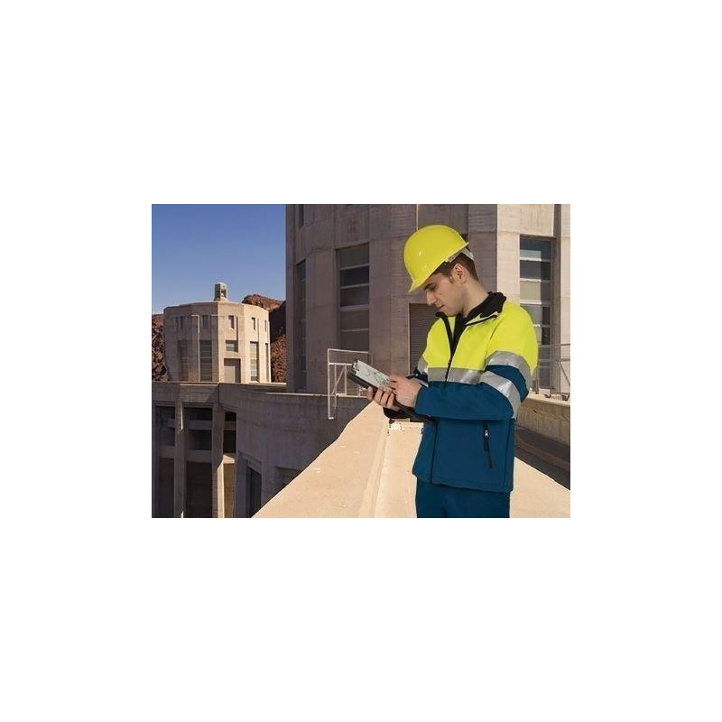 CHAQUETA SOFTSHELL A.V. STORM AMARILLO - MARINO