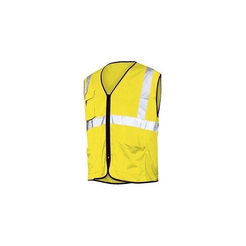 CHALECO REJILLA EN ISO 20471-EN 13688 TALLA M / L AMARILLO ALTA VISIBILIDAD