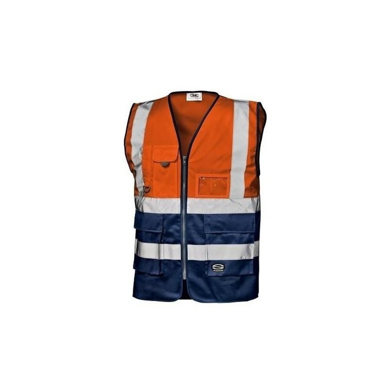 CHALECO GRIFONE AV EN ISO 20471 CLASE 1NARANJA / AZUL