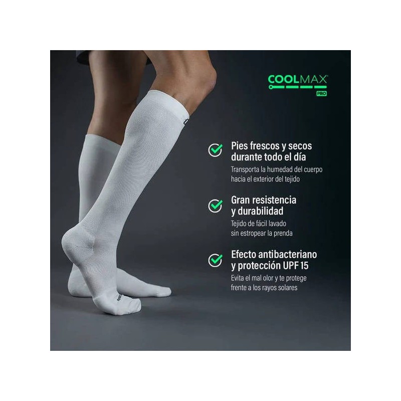 CALCETIN PODOKS COMFORT H6 PIERNAS CANSADAS BLANCO