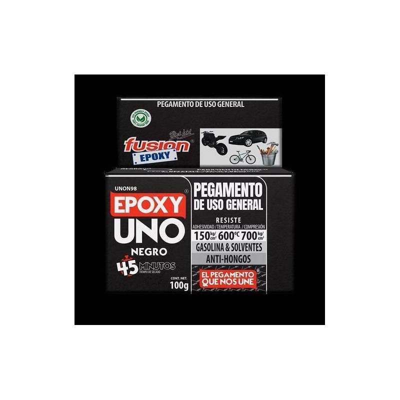 PEGAMENTO EPÓXICO NEGRO 100 GR FUSION EPOXY