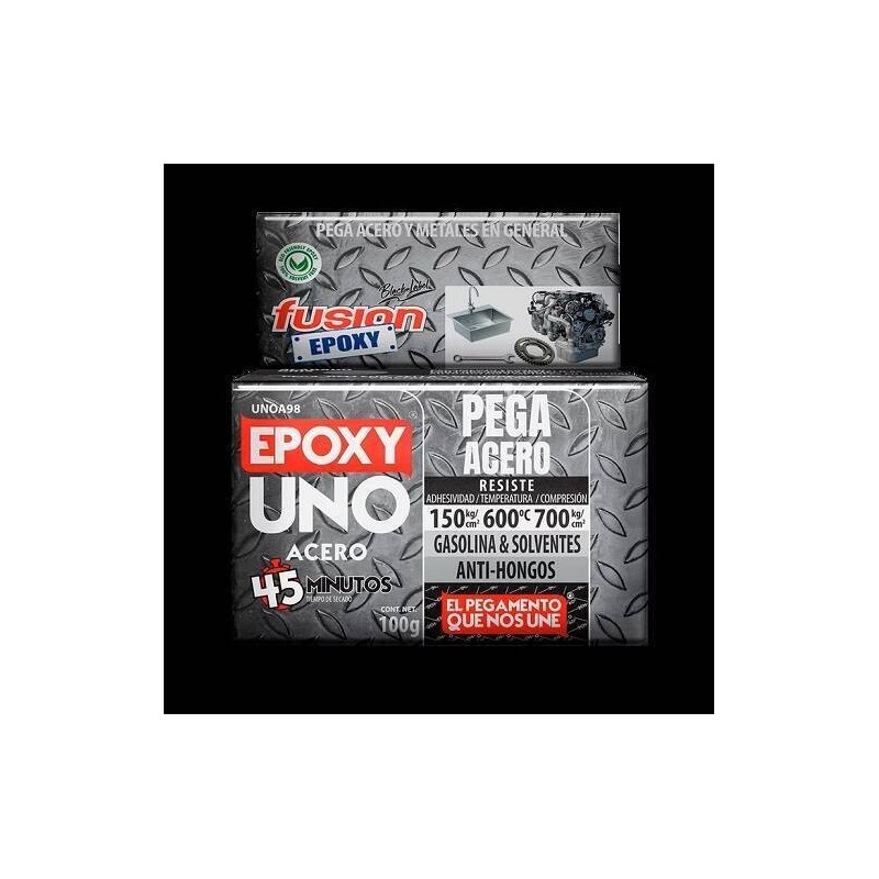 PEGAMENTO EPÓXICO ACERO 100 GR FUSION EPOXY