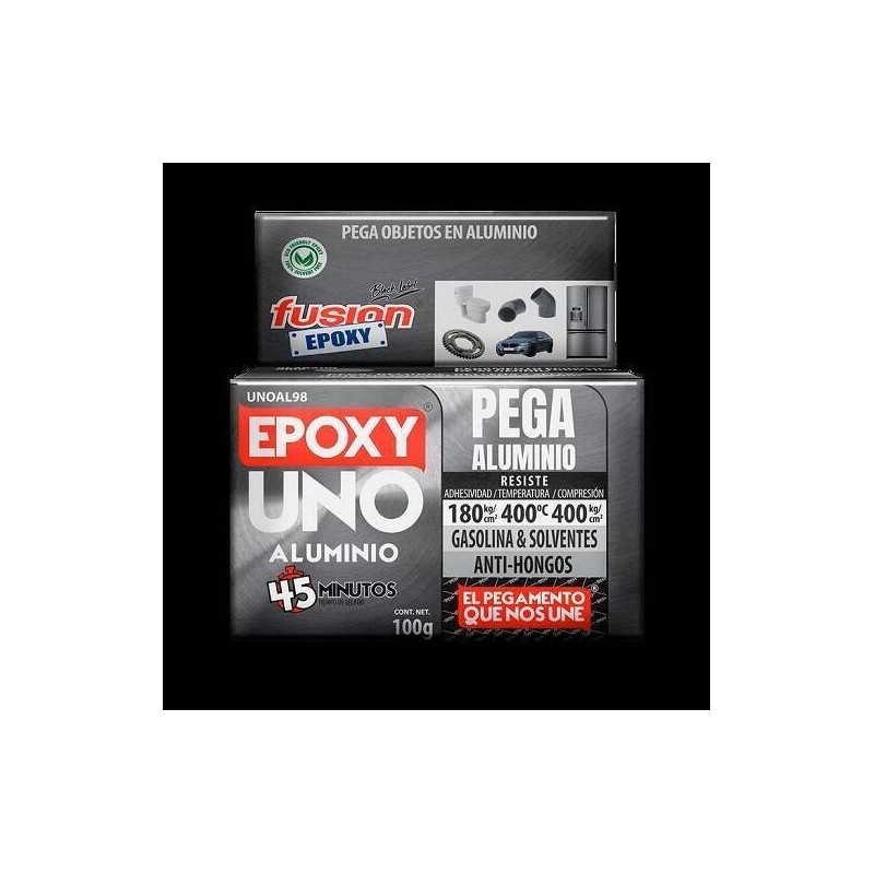 PEGAMENTO EPÓXICO ALUMINIO 100 GR FUSION EPOXY