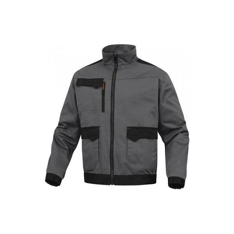 CHAQUETA MACH2 TALLA L GRIS NARANJA