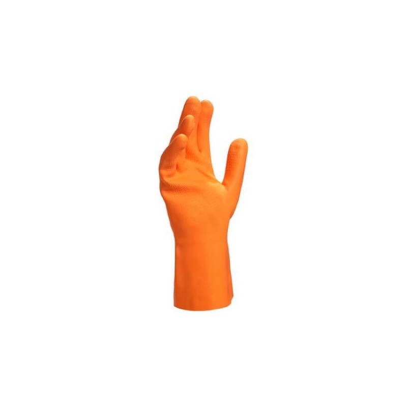 GUANTE VENIPRO 450 LATEX FLOCADO 1MM 30CM EN420, EN374-1, EN374-5, EN388 3,1,2,1,X T-10