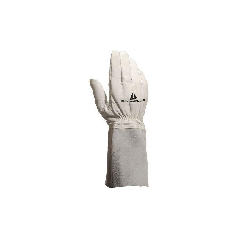 GUANTE SOLDADOR FLOR CABRA GRIS EN407, EN388 2,1,1,1,X TALLA 10 .