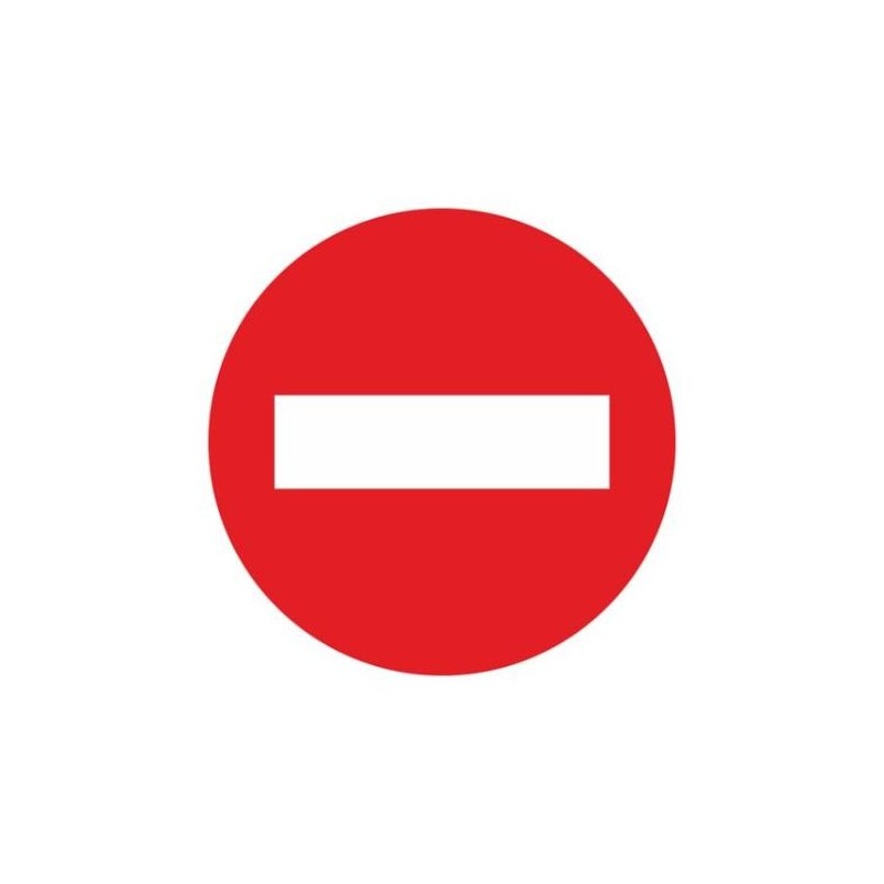 SEÑAL METAL CIRCULAR 50 ACCESO PROHIBIDO R-101