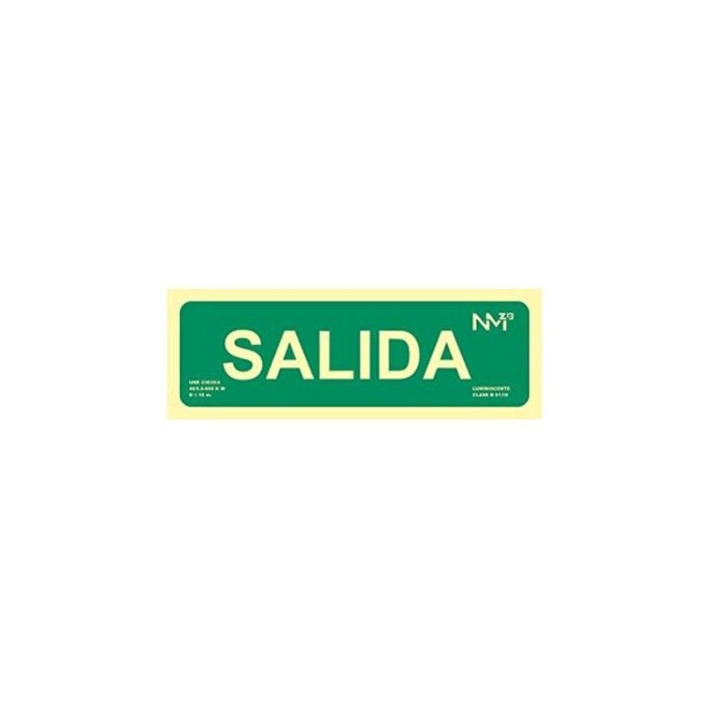 SEÑAL FOTOL.30X10 ''SALIDA''