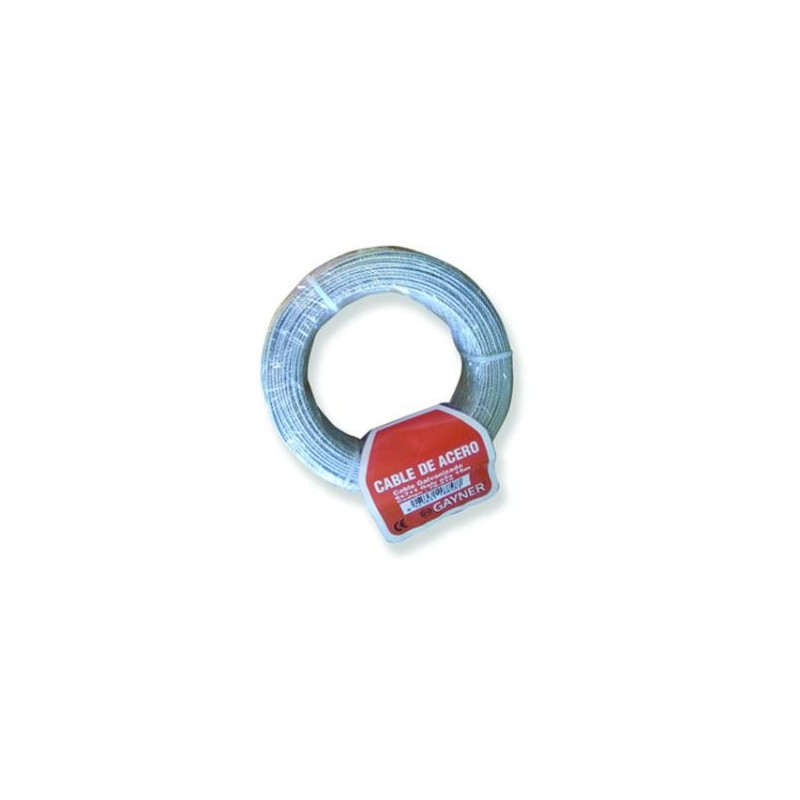 CABLE GALVANIZADO 6X7+1 6MM. 25MTS.