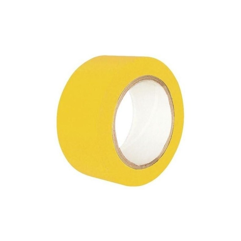 CINTA SEÑ.ADHESIVA ROLLO 50MM X 25 MTS.  AMARILLA